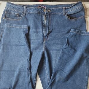 Classic Blue Denim Capris